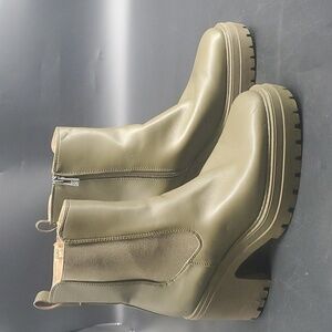 Green Ankle Boots Size 8